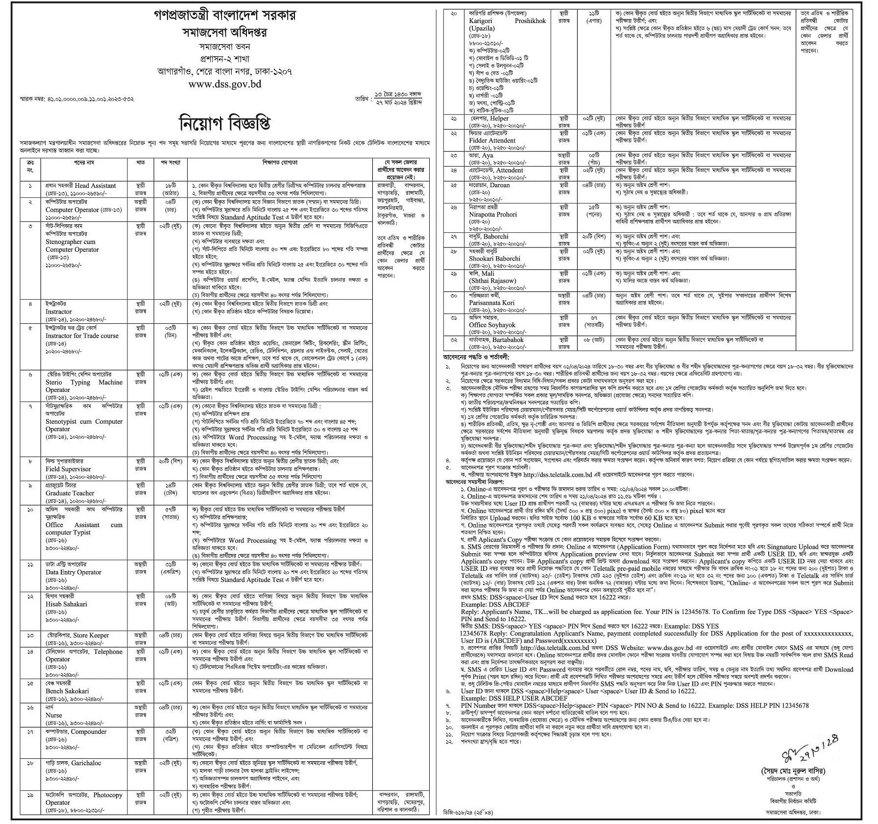 Social Services Department Job Opportunities March 2024