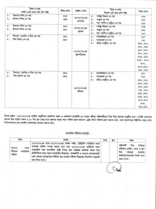 HSC Routine 2024 part 02